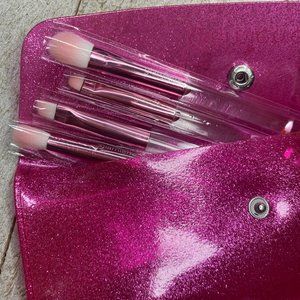 Glamierre Pink Lux Glitter Eye Brush set NIB